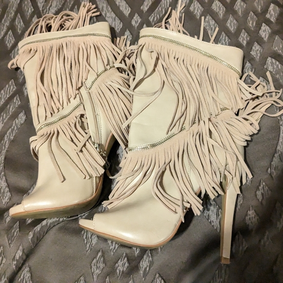 Bebe fringe boots size 7 - Picture 1 of 6